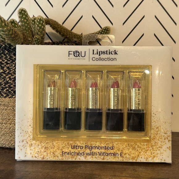 NEW BFY COSMETICS 5 Pack Lipstcks Ultra Pigmented Lipstick Collection Vitamin E - Picture 1 of 8